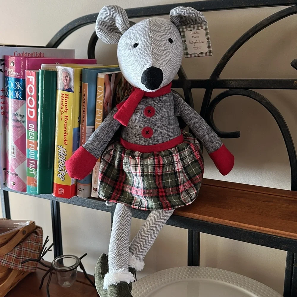 Loving Kindness Plush Mouse Decor Bean Bag Bottom Shelf Sitter 22” tall